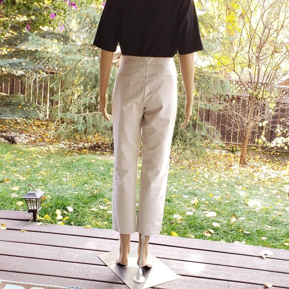 Essential item! DKNY, boyfriend cut beige khakis, size: 12 - Picture 7 of 9